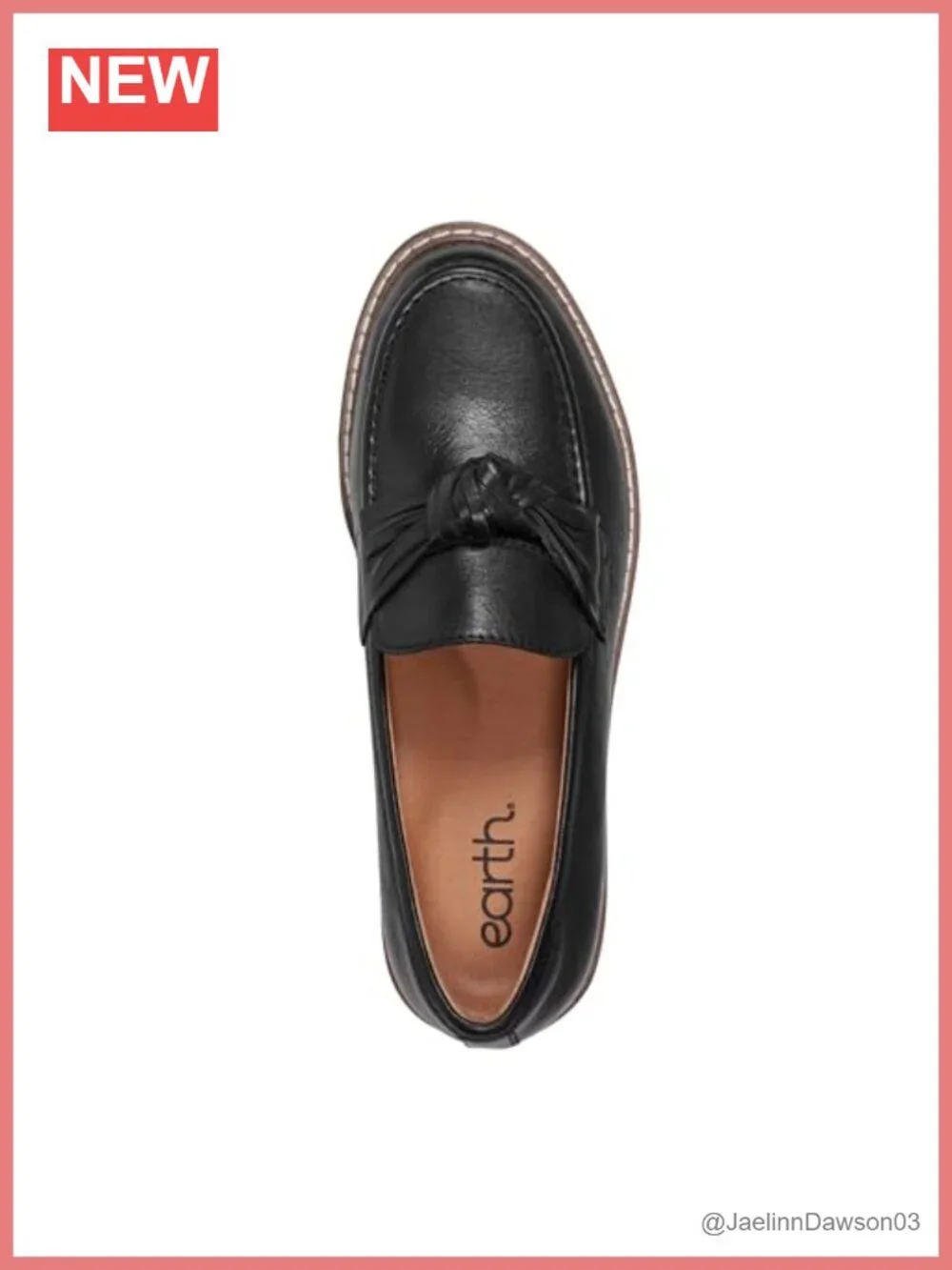 Women's Leather Loafers Cushioned Insole Lightweight Almond Toe Block Heel